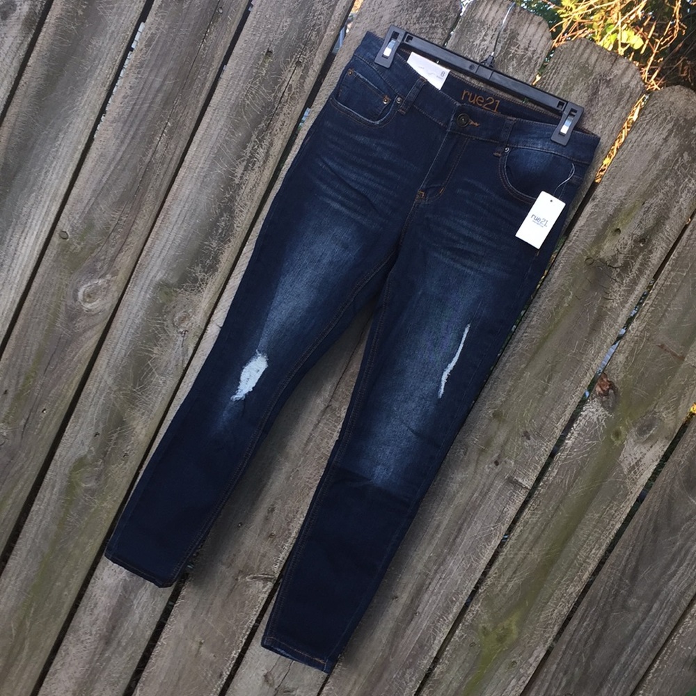 Rue 21 Mid Rise Jeggings Jeans Sz 8 Short, NWT